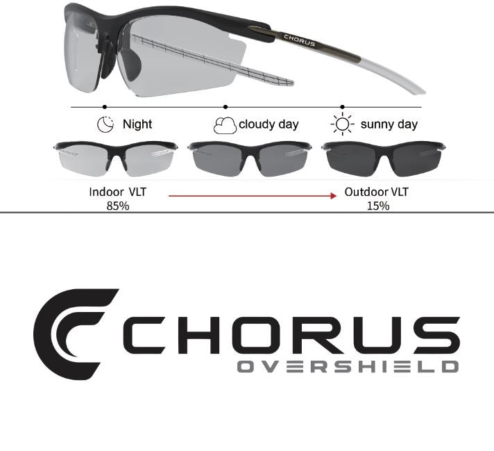 Overshield Auto Dimming Protective Glasses Chorus Pickleball