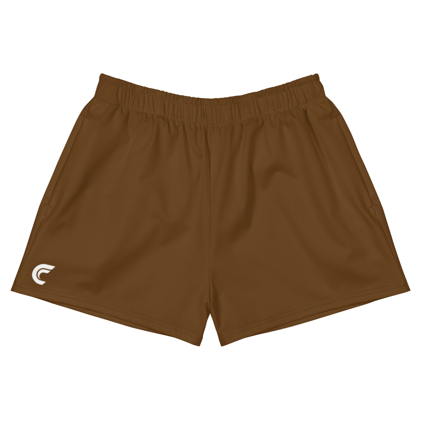 Women's Athletic Shorts - Retro Brown