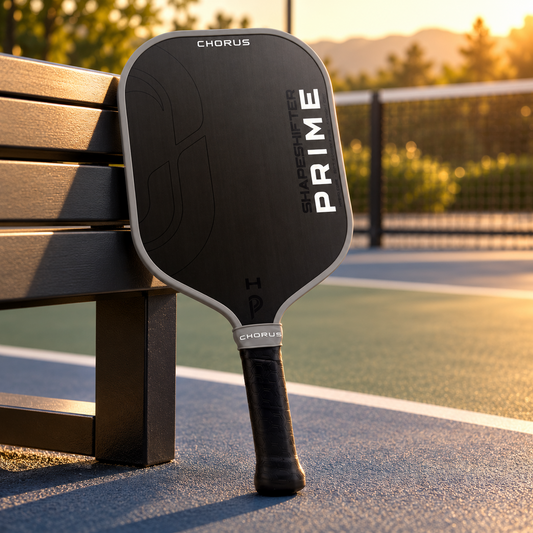 Chorus Shapeshifter Prime paddle on court at golden hour